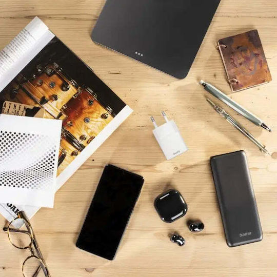 HAMA Φορτιστής Χωρίς Καλώδιο με Θύρα USB-C 25W Quick Charge 3.0 Λευκός (00201652) - Image 11