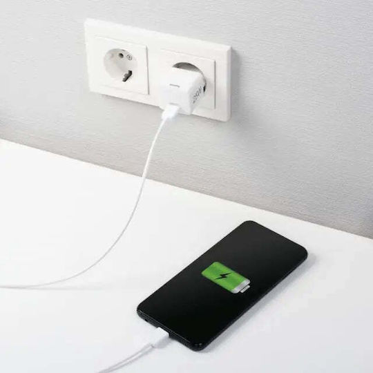 HAMA Φορτιστής Χωρίς Καλώδιο με Θύρα USB-C 25W Quick Charge 3.0 Λευκός (00201652) - Image 6