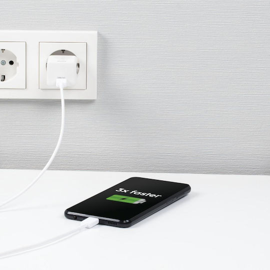 HAMA Φορτιστής Χωρίς Καλώδιο με Θύρα USB-C 25W Quick Charge 3.0 Λευκός (00201652) - Image 7