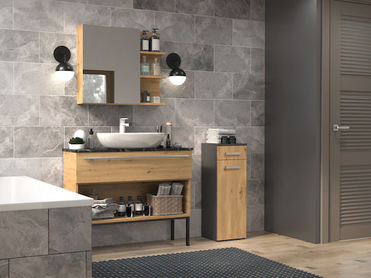 Nel V Ds Anthracite Artisan Bathroom Column - Image 2