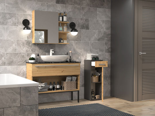 Nel V Ds Anthracite Artisan Bathroom Column - Image 5