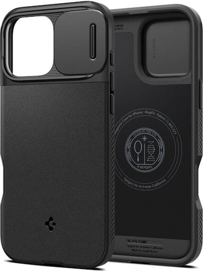 Spigen Optik Armor (MagFit) Back Cover Σιλικόνης 2mm Μαύρο (iPhone 16 Pro Max) ACS08015 - Image 2