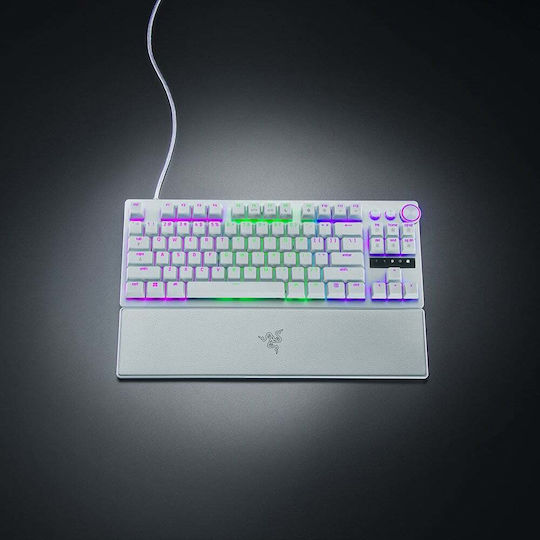 Razer Huntsman V3 Pro Tenkeyless Οπτικό Gaming Πληκτρολόγιο Tenkeyless με Razer Analog Optical Gen-2 διακόπτες και RGB φωτισμό (Αγγλικό US) Λευκό - Image 6