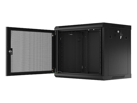 Lanberg Επιτοίχια Καμπίνα Rack 9U Μαύρο WF01-6409-23B - Image 2