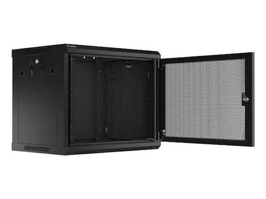 Lanberg Επιτοίχια Καμπίνα Rack 9U Μαύρο WF01-6409-23B - Image 4