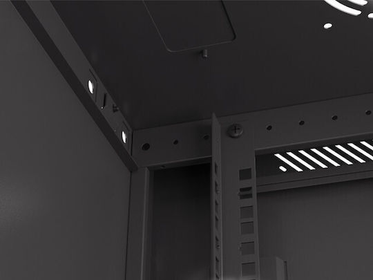 Lanberg Επιτοίχια Καμπίνα Rack 9U Μαύρο WF01-6409-23B - Image 11