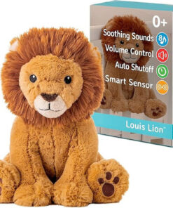 Cloud B Sound Machine White Noise Soothing Sounds Cuddly Plush Toy Adjustable Settings Auto Shut-off Louis Lion Smart Sensor