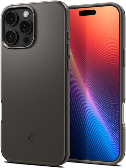 Spigen Thin Fit (MagFit) Back Cover Πλαστικό 1.55mm Gunmetal (iPhone 16 Pro) ACS08107