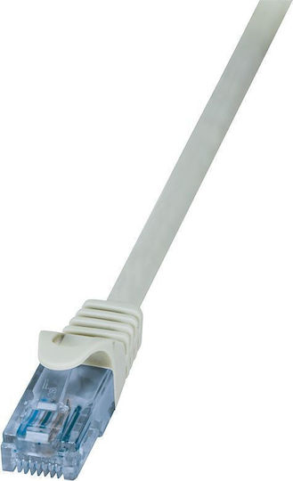 LogiLink U/UTP Cat.6a Καλώδιο Δικτύου Ethernet 1m Γκρι 1τμχ CP3032U