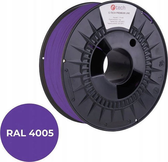 C-TECH PLA 3D Printer Filament 1.75mm blue-violet 1kg 3DF-P-PLA1.75-4005 - Image 2
