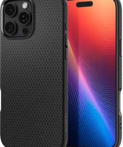 Alternative view of Spigen Liquid Air Back Cover Σιλικόνης 0.3mm Matte Black (iPhone 16 Pro Max) ACS07988