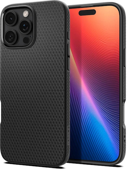 Spigen Liquid Air Back Cover Σιλικόνης 0.3mm Matte Black (iPhone 16 Pro Max) ACS07988 - Image 2