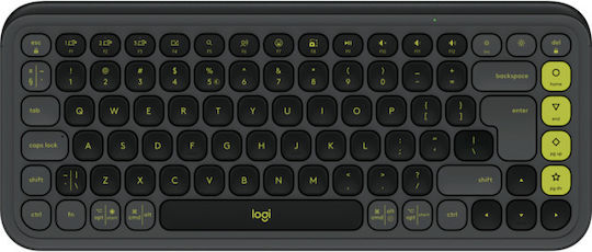 Logitech Pop Icon Ασύρματο Bluetooth Πληκτρολόγιο Αγγλικό US Πράσινο