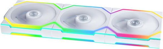 Lian Li UNIFAN SL Wireless Reverse (Include Controller) Case Fan 120mm με RGB Φωτισμό 3τμχ Λευκό - Image 2