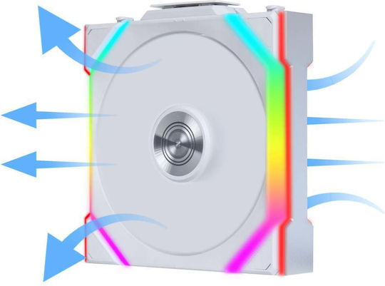 Lian Li UNIFAN SL Wireless Reverse (Include Controller) Case Fan 120mm με RGB Φωτισμό 3τμχ Λευκό - Image 7
