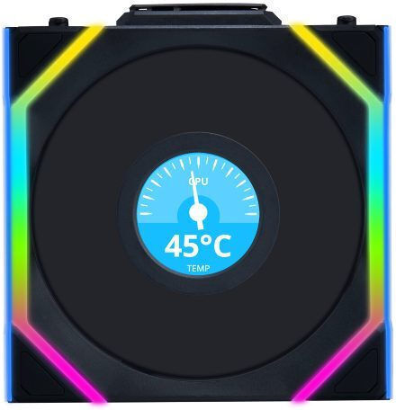 Lian Li UNIFAN SL Wireless LCD Reverse (Include Controller) Case Fan 120mm με RGB Φωτισμό 3τμχ - Image 3
