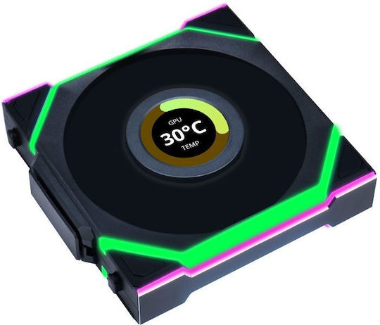 Lian Li UNIFAN SL Wireless LCD Reverse (Include Controller) Case Fan 120mm με RGB Φωτισμό 3τμχ - Image 4