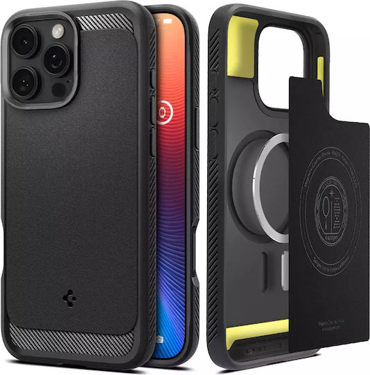 Spigen Rugged Armor Magfit Back Cover Πλαστικό 2mm Matte Black (iPhone 16 Pro Max) ACS07986 - Image 2