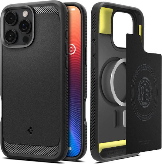 Spigen Rugged Armor Magfit Back Cover Πλαστικό 2mm Matte Black (iPhone 16 Pro Max) ACS07986 - Image 8