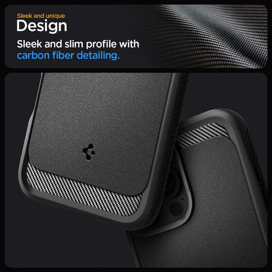 Spigen Rugged Armor Magfit Back Cover Πλαστικό 2mm Matte Black (iPhone 16 Pro Max) ACS07986 - Image 11