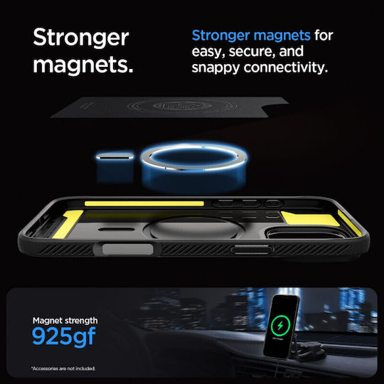 Spigen Rugged Armor Magfit Back Cover Πλαστικό 2mm Matte Black (iPhone 16 Pro Max) ACS07986 - Image 12