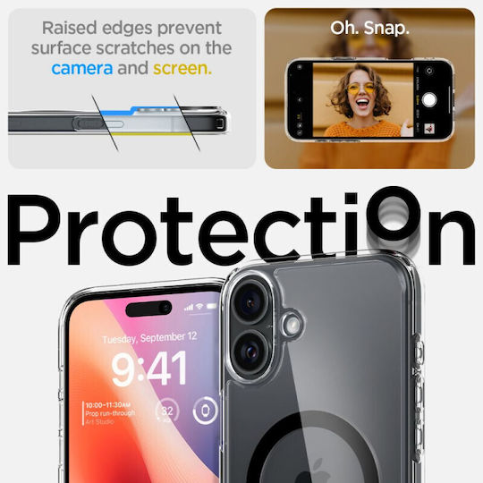 Spigen Ultra Hybrid MagFit Back Cover Πλαστικό 1.2mm Μαύρο (iPhone 16 Plus) ACS08076 - Image 12