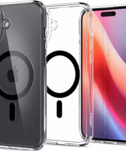 Alternative view of Spigen Ultra Hybrid MagFit Back Cover Πλαστικό 1.2mm Μαύρο (iPhone 16 Plus) ACS08076
