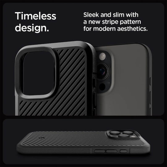Spigen Core Armor Back Cover Σιλικόνης 1.2mm Μαύρο (iPhone 16 Pro Max) ACS08023 - Image 9