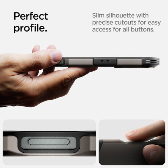 Spigen Tough Armor AI MagFit Back Cover Πλαστικό 2mm Gunmetal (iPhone 16 Pro Max) ACS08012 - Image 11