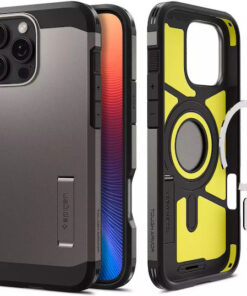 Alternative view of Spigen Tough Armor AI MagFit Back Cover Πλαστικό 2mm Gunmetal (iPhone 16 Pro Max) ACS08012