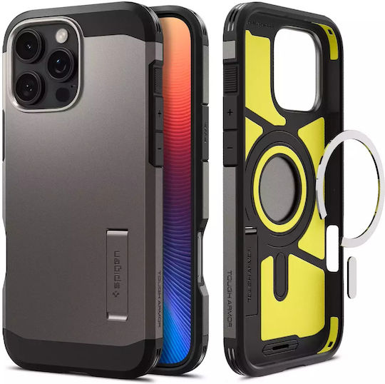 Spigen Tough Armor AI MagFit Back Cover Πλαστικό 2mm Gunmetal (iPhone 16 Pro Max) ACS08012 - Image 2