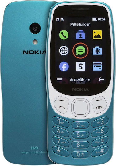 Nokia 3210 Dual SIM Κινητό με Κουμπιά (Αγγλικό Μενού) Scuba Blue - Image 4