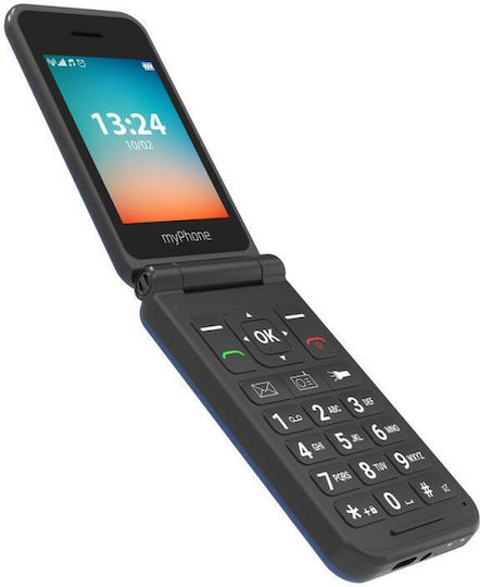 MyPhone Flip LTE Dual SIM Κινητό με Μεγάλα Κουμπιά Μπλε - Image 3