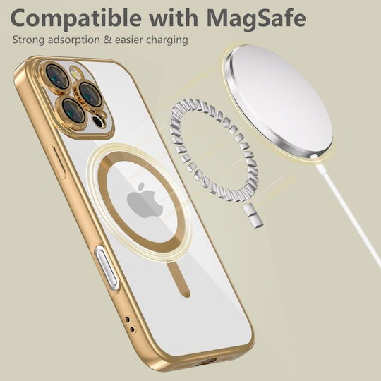 Tech-Protect Magflex Back Cover Tempered Glass Shiny Gold (iPhone 16 Pro) 123494 - Image 6