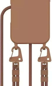 Alternative view of Tech-Protect Magnecklace Back Cover Σιλικόνης Καφέ (iPhone 16)