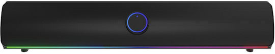Genesis Helium 312BT Ηχείο Υπολογιστή με Bluetooth και Ισχύ 10W σε Μαύρο Χρώμα