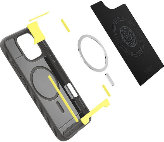 Spigen Rugged Armor MagFit Back Cover Πλαστικό 2mm Γκρι (iPhone 16 Pro) ACS08116 - Image 9
