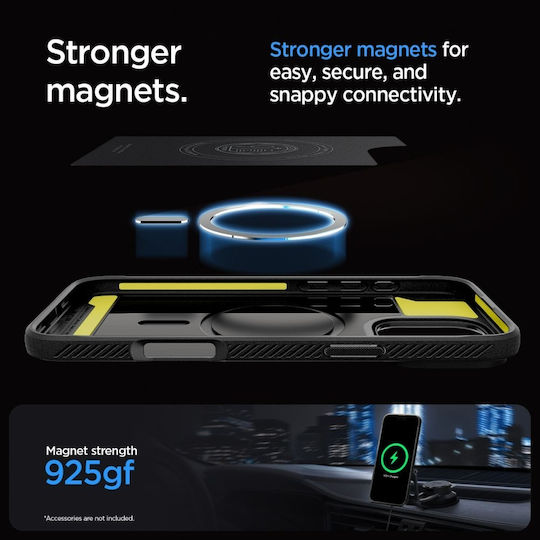 Spigen Rugged Armor MagFit Back Cover Πλαστικό 2mm Γκρι (iPhone 16 Pro) ACS08116 - Image 11