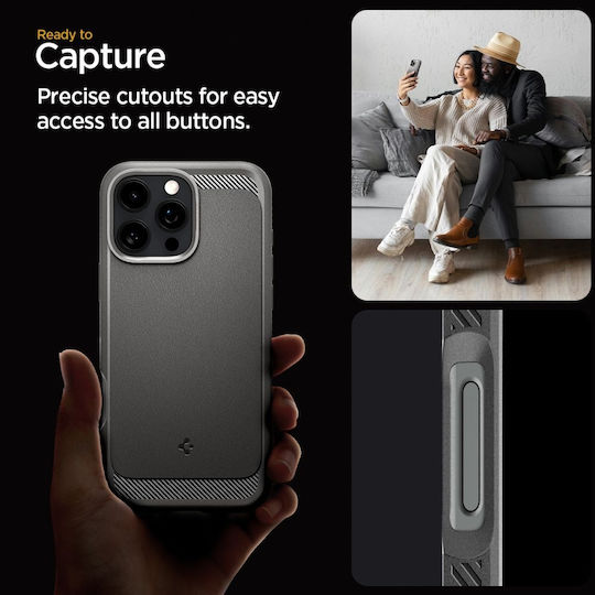 Spigen Rugged Armor MagFit Back Cover Πλαστικό 2mm Γκρι (iPhone 16 Pro) ACS08116 - Image 12