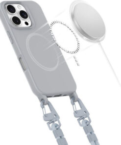 Alternative view of Tech-Protect Magnecklace Back Cover Σιλικόνης Γκρι (iPhone 16 Pro Max)