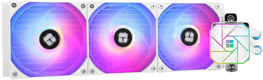 Thermalright Aqua Elite 360 (v3) Υδρόψυξη Επεξεργαστή Τριπλού Ανεμιστήρα 120mm για Socket AM4/AM5/1700/1200/115x με ARGB Φωτισμό Λευκή - Image 2