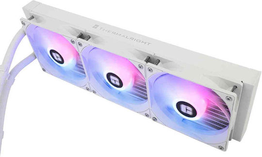 Thermalright Aqua Elite 360 (v3) Υδρόψυξη Επεξεργαστή Τριπλού Ανεμιστήρα 120mm για Socket AM4/AM5/1700/1200/115x με ARGB Φωτισμό Λευκή - Image 3