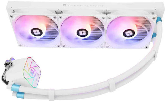 Thermalright Aqua Elite 360 (v3) Υδρόψυξη Επεξεργαστή Τριπλού Ανεμιστήρα 120mm για Socket AM4/AM5/1700/1200/115x με ARGB Φωτισμό Λευκή - Image 4