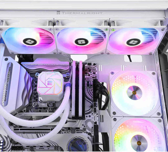 Thermalright Aqua Elite 360 (v3) Υδρόψυξη Επεξεργαστή Τριπλού Ανεμιστήρα 120mm για Socket AM4/AM5/1700/1200/115x με ARGB Φωτισμό Λευκή - Image 5