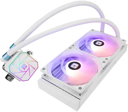 Thermalright Aqua Elite 240 (v3) Υδρόψυξη Επεξεργαστή Διπλού Ανεμιστήρα 120mm για Socket 1700/1200/115x με ARGB Φωτισμό Λευκή - Image 2