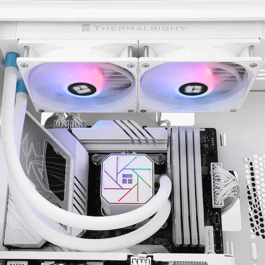 Thermalright Aqua Elite 240 (v3) Υδρόψυξη Επεξεργαστή Διπλού Ανεμιστήρα 120mm για Socket 1700/1200/115x με ARGB Φωτισμό Λευκή - Image 5