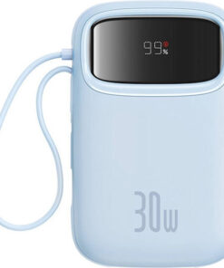Alternative view of Baseus QPow 2 Power Bank 10000mAh 30W με Θύρα USB-A και Θύρα USB-C Μπλε