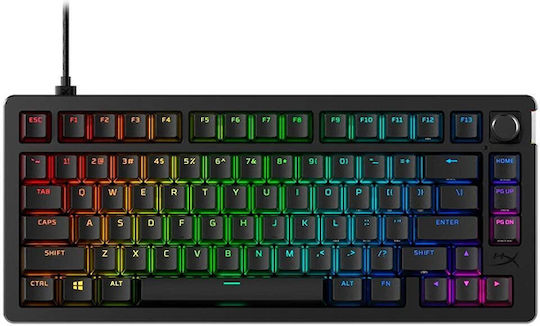 HyperX Alloy Rise 75 Ασύρματο Gaming Μηχανικό Πληκτρολόγιο με RGB φωτισμό (Αγγλικό US) - Image 2