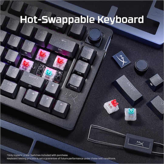 HyperX Alloy Rise 75 Ασύρματο Gaming Μηχανικό Πληκτρολόγιο με RGB φωτισμό (Αγγλικό US) - Image 5