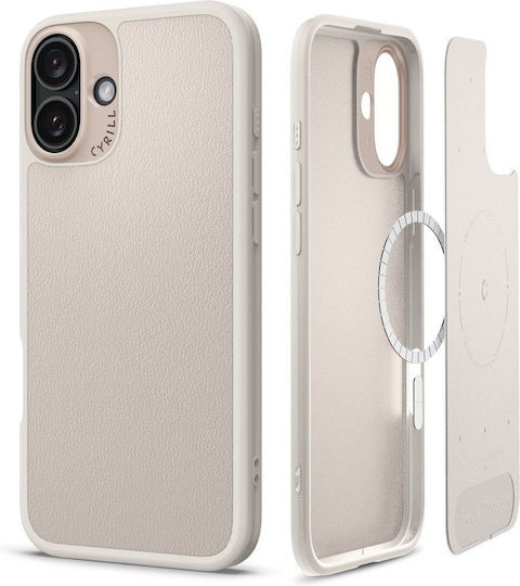 Spigen Cyrill Kajuk MagSafe Back Cover Δερματίνης Μπεζ (iPhone 16) ACS08412